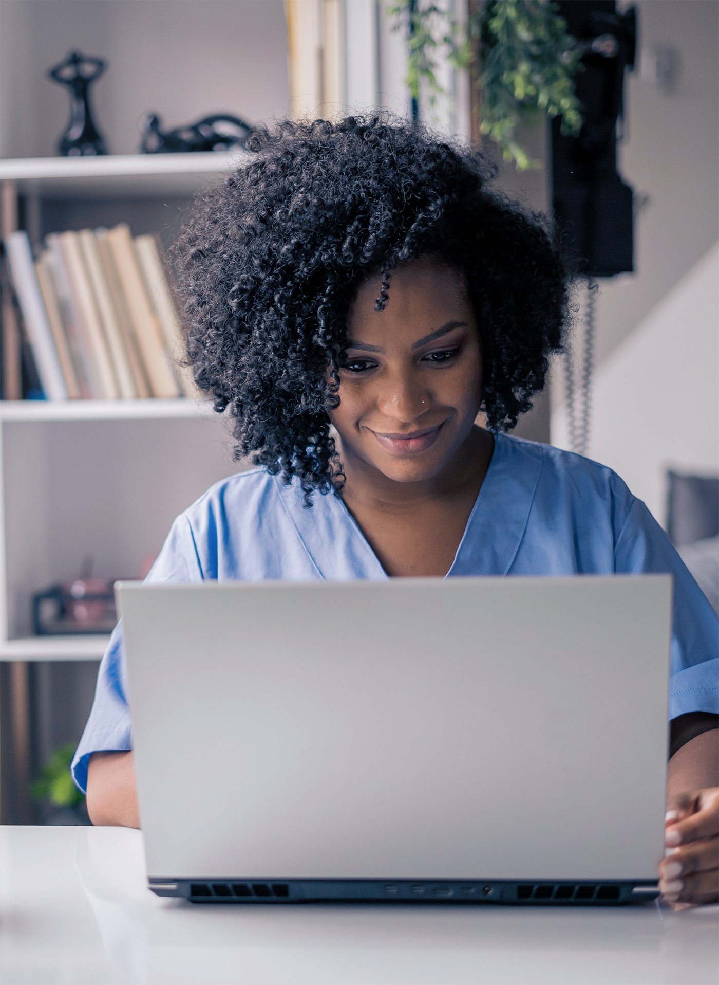 Provider doing her research