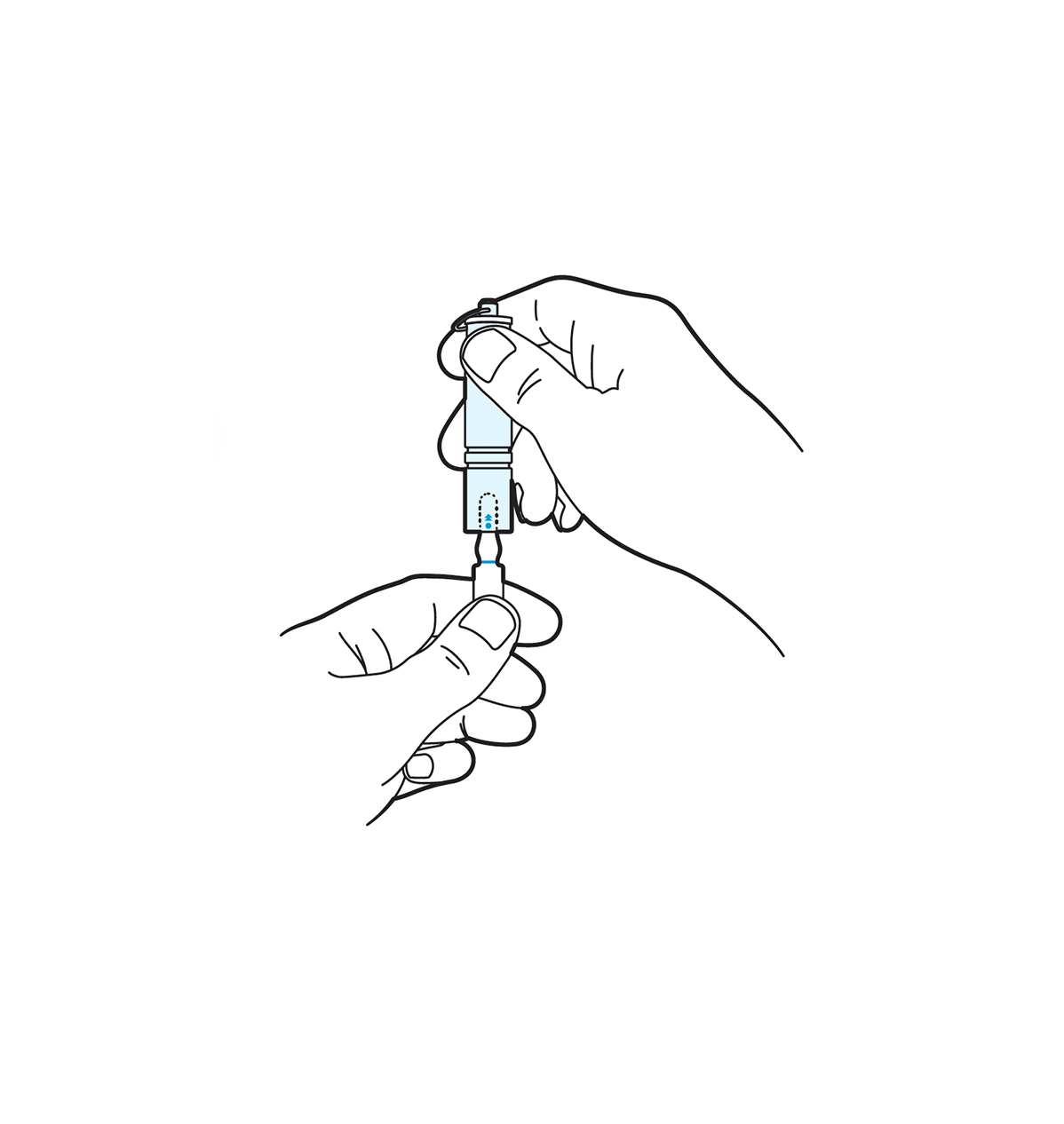 A hand using a snap Amp